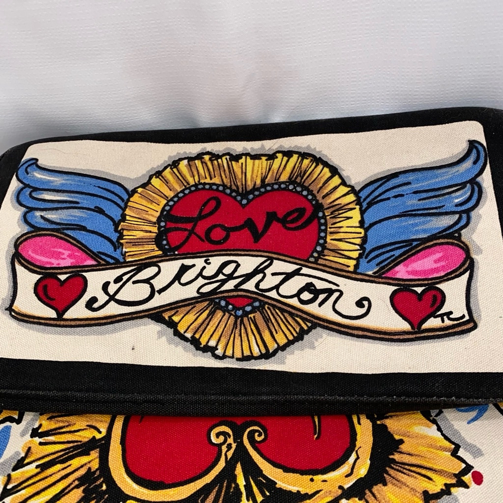 Brighton Queen of Love Forever Tote Bag Multicolor Large Size 14”L x 15”H x 8”W - Picture 12 of 14